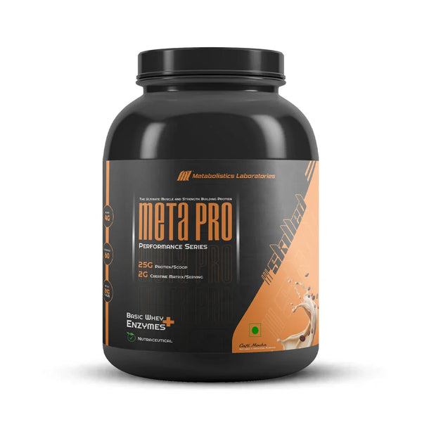 Meta Pro Whey Protein – 25g Protein Powder with Digestive Enzymes