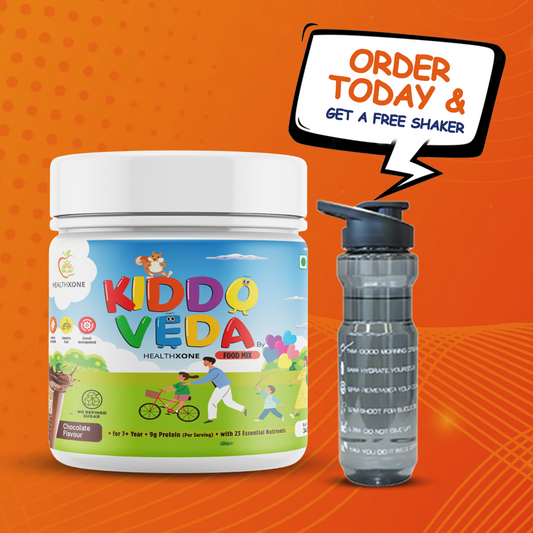 KIDDOVEDA BY HEALTHXONE Daily Nutrition Protein Mix for Kids 7+Year