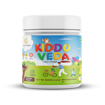 KIDDOVEDA BY HEALTHXONE Daily Nutrition Protein Mix for Kids 7+Year