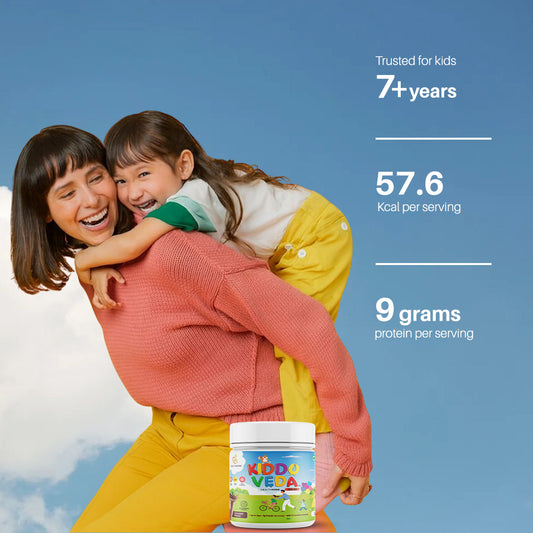 KIDDOVEDA BY HEALTHXONE Daily Nutrition Protein Mix for Kids 7+Year