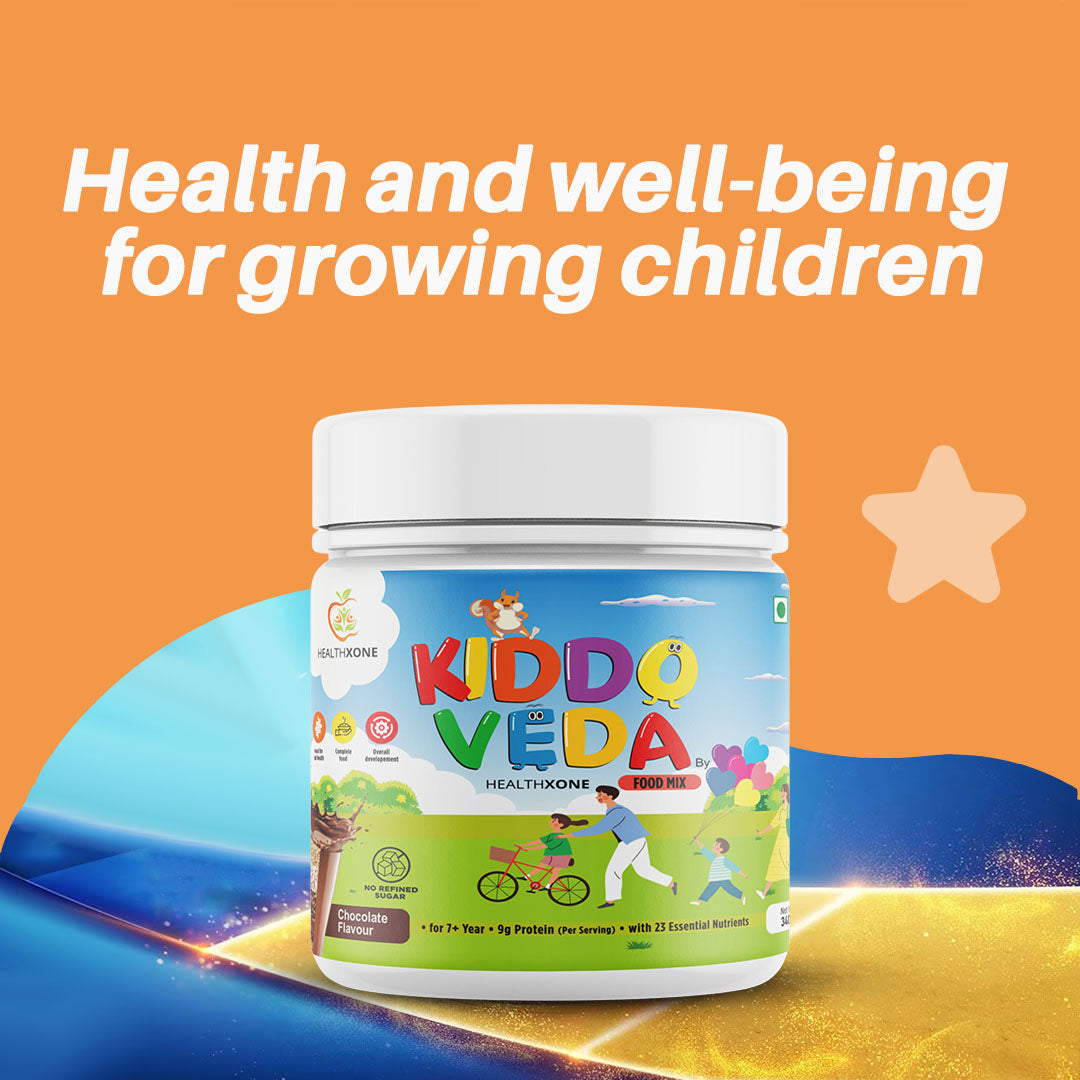 KIDDOVEDA BY HEALTHXONE Daily Nutrition Protein Mix for Kids 7+Year