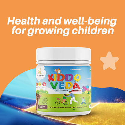 KIDDOVEDA BY HEALTHXONE Daily Nutrition Protein Mix for Kids 7+Year
